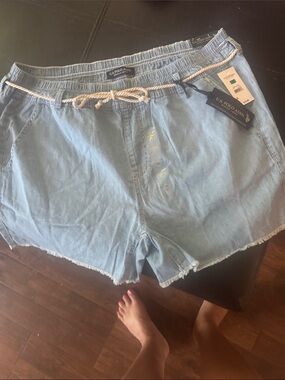 U.S. Polo Assn. Light Blue Denim Rope-Waist Shorts sz XL